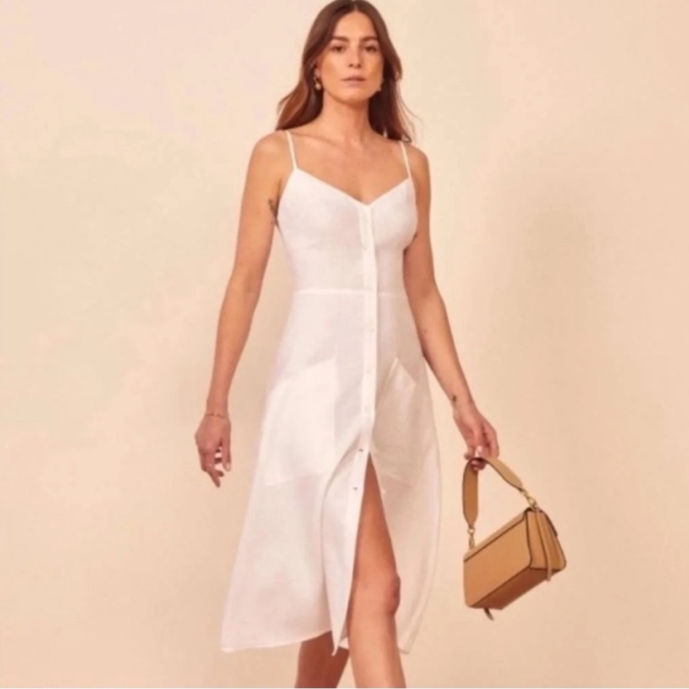 Reformation Parke Linen Dress